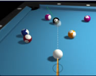 3D billiard 8 ball pool versenyzs HTML5 jtk